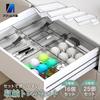 Acrylic Honpo Drawer Divider Small Item Transparent Desk Divider Storage Desktop Cosmetics Clothes Case Organizer Tray, Storage, Tray, Case, Box,