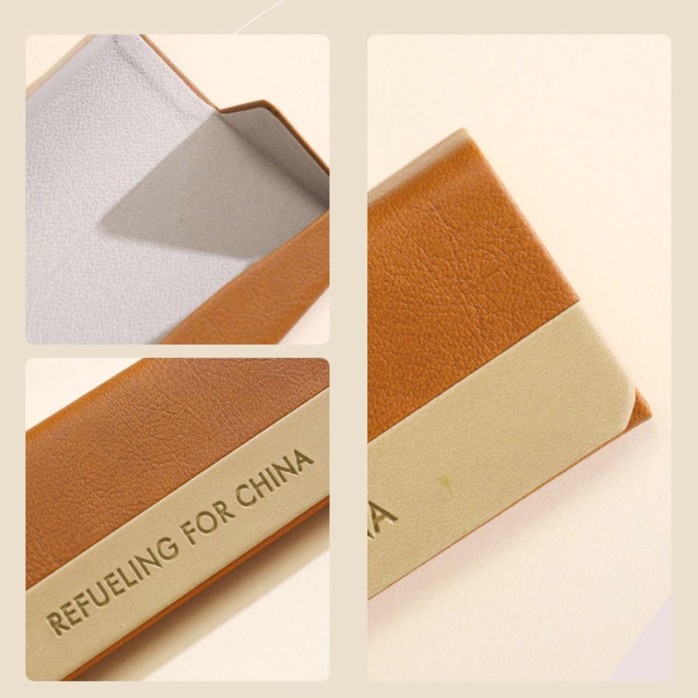 Portable Eyeglasses Container Magnetic Buckle Glasses Protective Box  Protective Shell