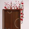 Red Rose Wall Sticker Self Adhesive Beautiful Flower Decal for Bedroom Living Room Entrance Home Decor Vinyl Door Art