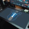 Wisa Pock Mauspad Großes Gaming Tischkissen Rutschfest Laptop Tablet Großes Mauspade XXL Matte Mini PC Spielmatte Mit Verriegelter Kante