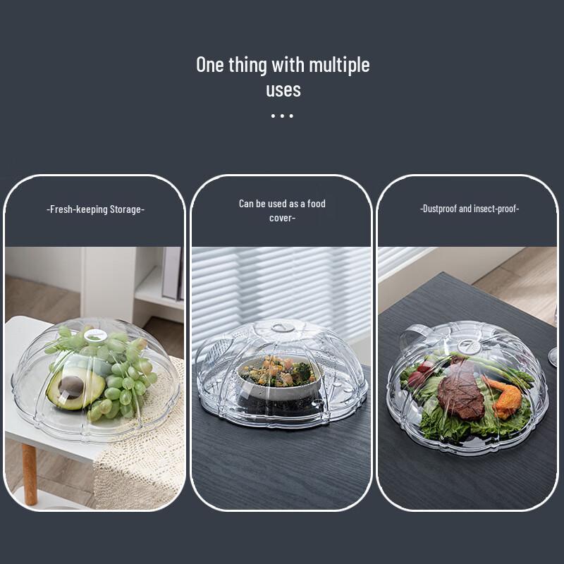 Food-Grade Microwave Plate Cover with Tray