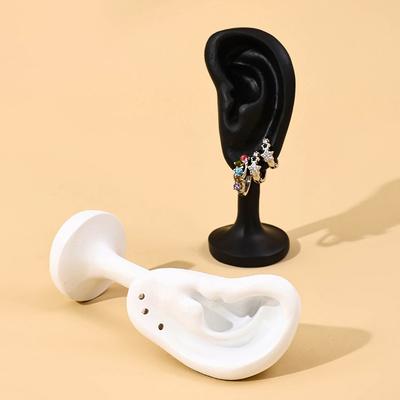 Resin Portable Earring Display Stand Jewelry Rack Ear Shaped Ear Studs Organizer Holder Rack For Earrings Earrings Display Tool
