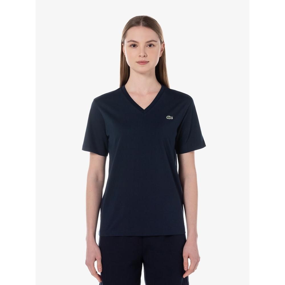 

Lacoste Женская базовая футболка с V-образным вырезом и коротким рукавом Tf831e 54g Hde q2nTf831e 54gHde 036
