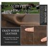 Contact's Handmade Leather Key Pouch Anti-lost Vintage Crazy Horse Leather Key Wallet With Airtag Slot Small Pouch for Keys Coin