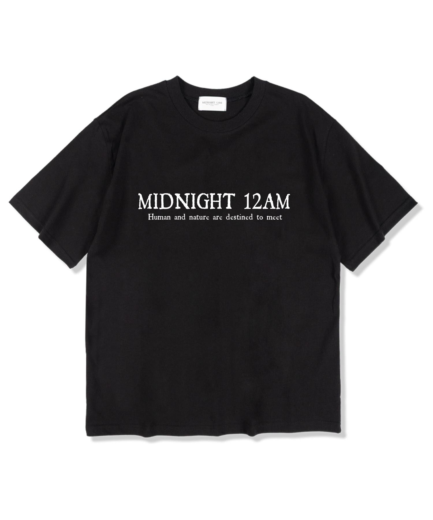 Midnight 12 Am Basic Logo Short Sleeve T-Shirt Black L