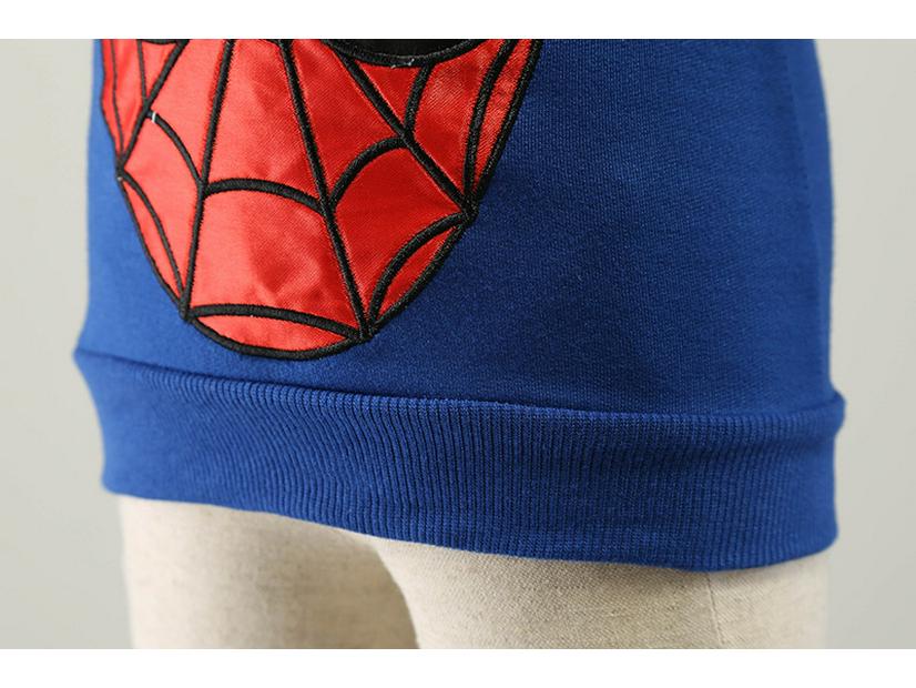 Boys' Spider-Man Hoodie and Pants Set - Kids Cartoon Sportswear for Spring and Autumn