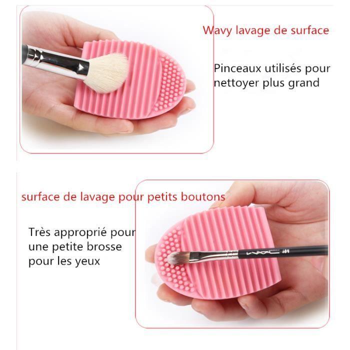 Pinceaux de maquillage Maquillage de lavage brosse de nettoyage Silica outil de gel couleur d'outils de beauté aléatoire