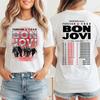 Bon Jovi Forever Tour T-shirt Rock Band Graphic Women Men Streetwear Y2k Casual Loose Oversized Hip Hop Heavy Cotton Short Sleeve Female Male Clothing