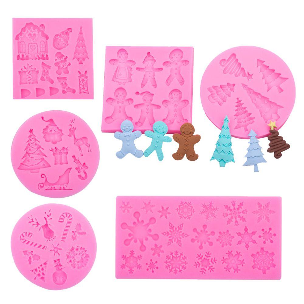 

Рождественский узор серии Tree Resin Mold Силиконовые формы для шоколадных тортов Снежинки Resin Mold