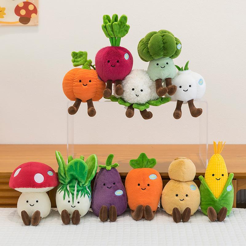 Cute Simulated Fruit and Vegetable Doll Ragdoll Creative Eight-inch Grab Machine Birthday Gift Plush Toy