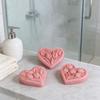 Silicone Heart Shape Molds Handmade Candle Moulds with Dried Flower and Glitters for Resin Crafts and Candle Creations