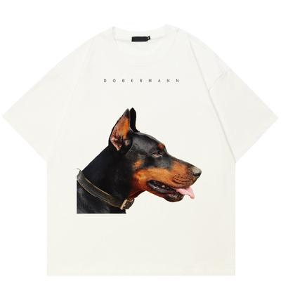 2024 Streetwear Dobermann Graphic Unisex T-Shirt Cotton Tshirt Unisex Tops Tees Summer Short Sleeves T Shirt