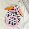 Breathable Dog Tulle Dress Striped Knit Puppy Clothing New Summer Dog Vest  For Small Dogs