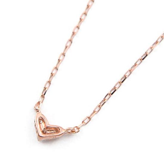 K10 Pink Gold Diamond Heart Necklace [Bloom] 0442-7482-0018-0000