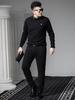 European Style Round Neck Knit Sweater for Men, Faux Two-Piece, 2025 Autumn and Winter New Long-Sleeve Warm Sweater for Men