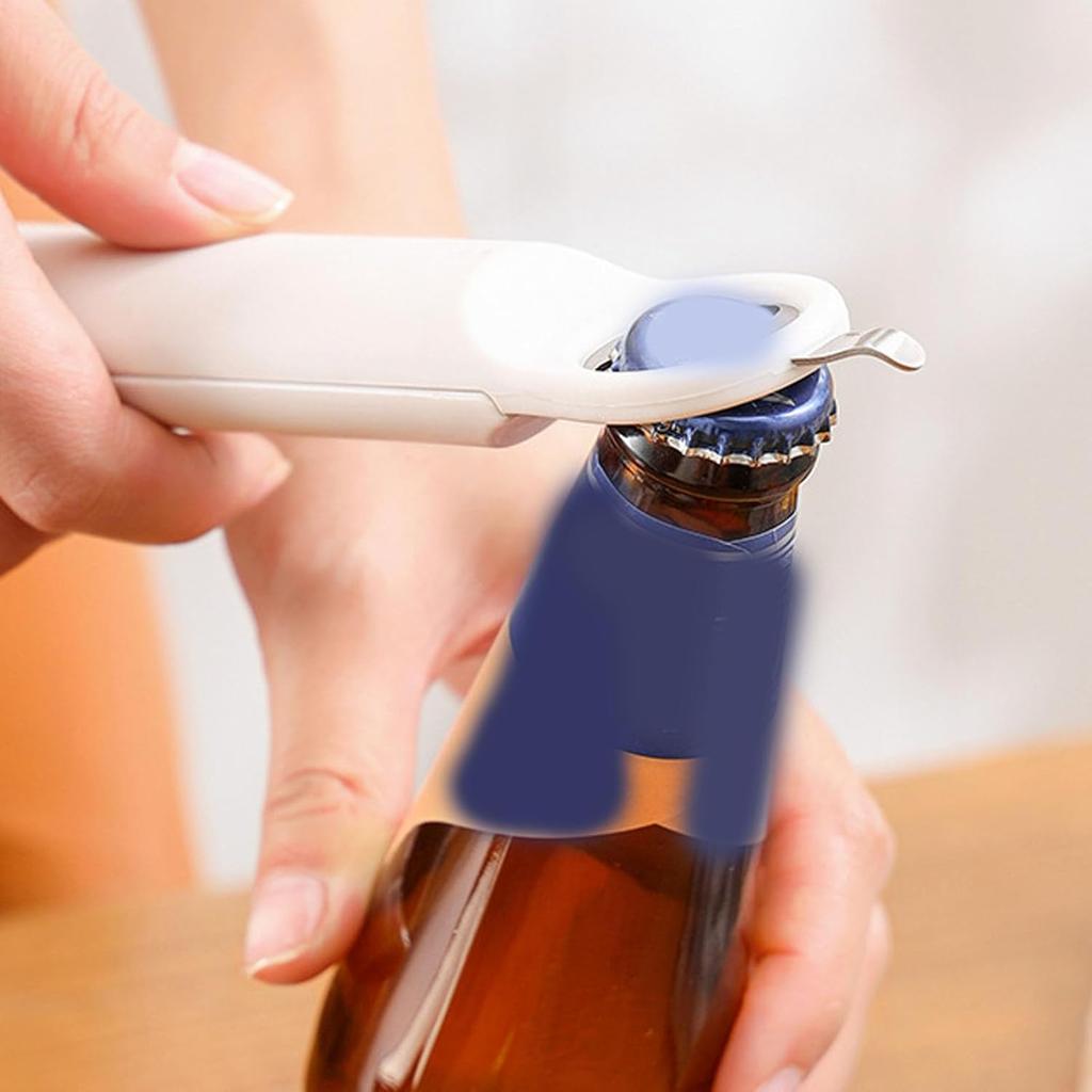 3 In 1 Retractable Jar Opener for Weak Hands, Multifunctional Magnetic Adjustable Stainless Steel Bottle Opener Can Opener Easy To Use for Children,