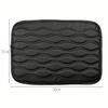 Black Car Center Console Box Armrest Cushion Cover PU Leather Pad Protector