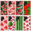 Watermelon Summer Fruit Phone Case For Samsung Galaxy S23 S24 S25 Edge S26 Ultra S22 + S21 Plus S20 FE Cover Silicone Print Shel