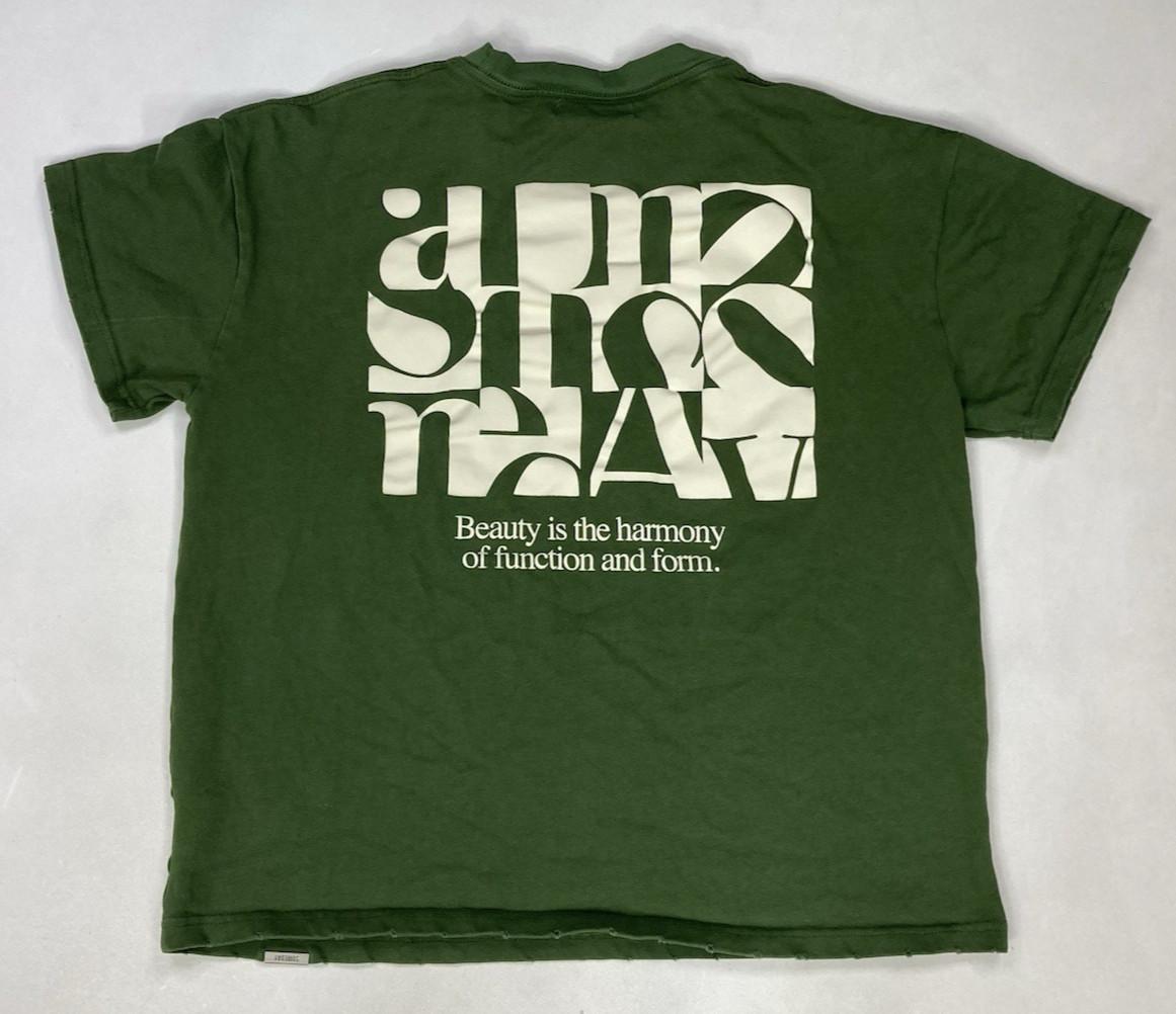 Almost Someday Graphic T-shirt Men Large Green Distressed Short Sleeve L