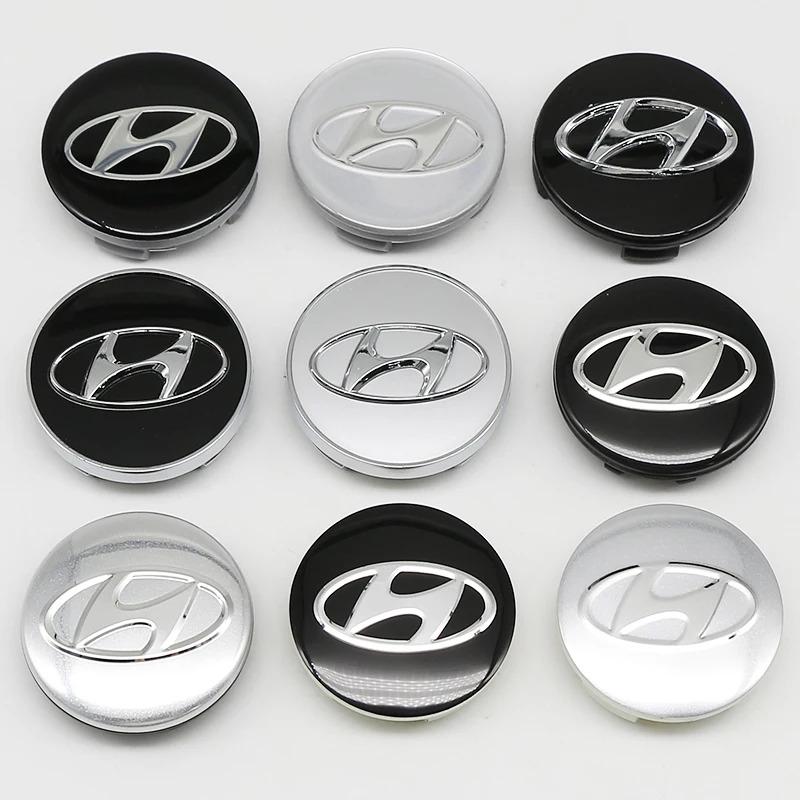 4pcs 56mm 60mm 61mm 65mm Car Wheel Center Caps Hubcap Cover For Hyundai Ioniq Sonata Elantra Solaris Creta Accent Santa Fe I10