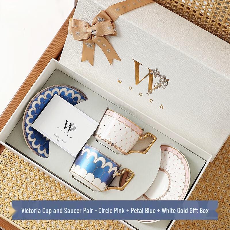 WOOCH Victoria Ceramic Cup and Saucer Set