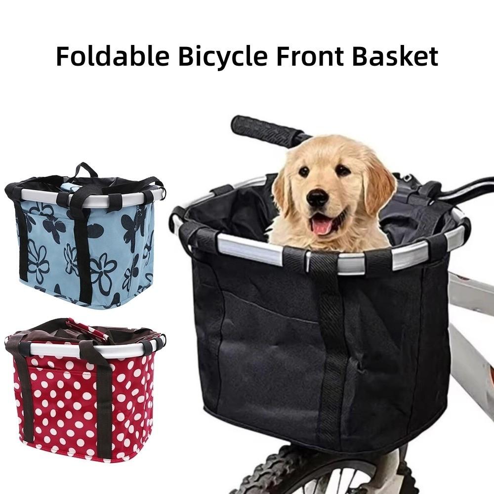 5KG Load Capacity Bicycle Front Basket 2 in 1 Design Handlebar Hanging Bag for MTB Cycling