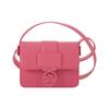 Longchamp Box-Trot 18 Magnetic Flap Closure Small Calfskin Shoulder Crossbody Bag Women Bags Purple Red 10174HBWP73