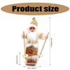 Enchanting Santa Skiing Display Portable Santa Skier Doll Festival Hanging Decorations for Celebration