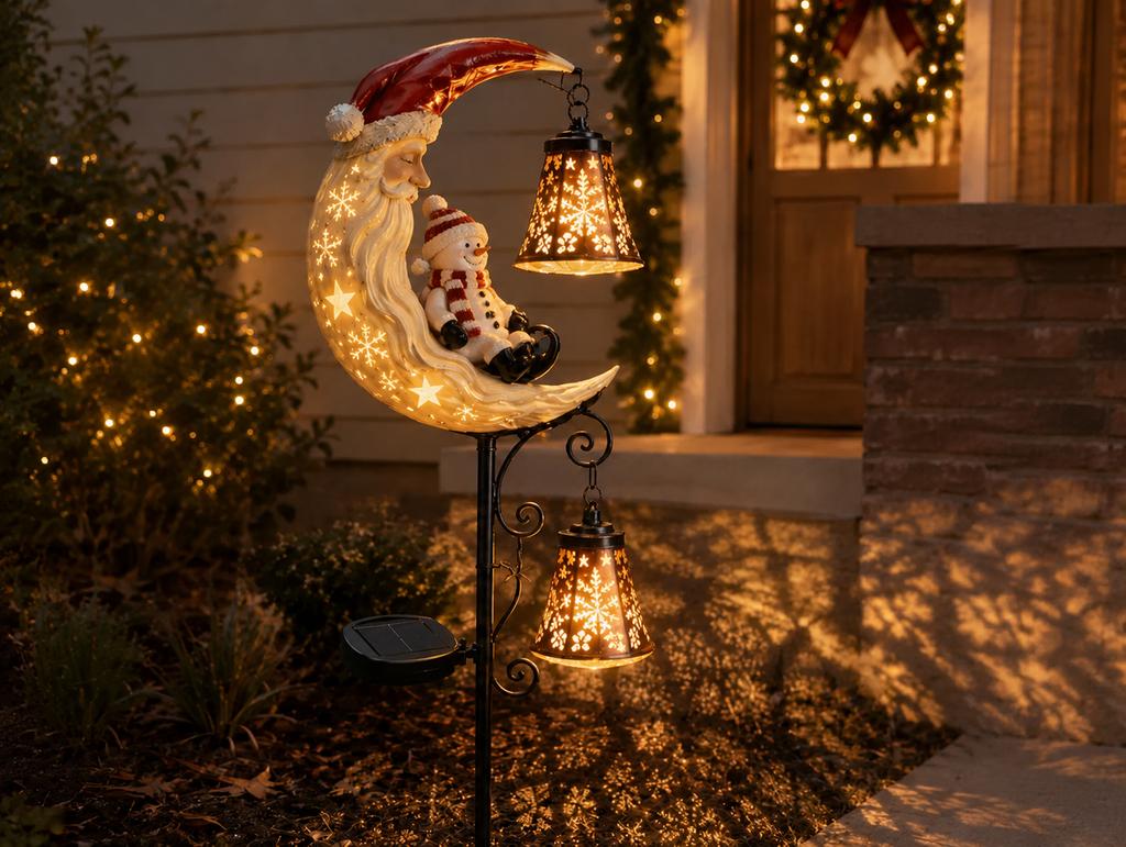 Christmas Garden Stake Lights for Outdoor Patio, Walkway, Yard and Decoration