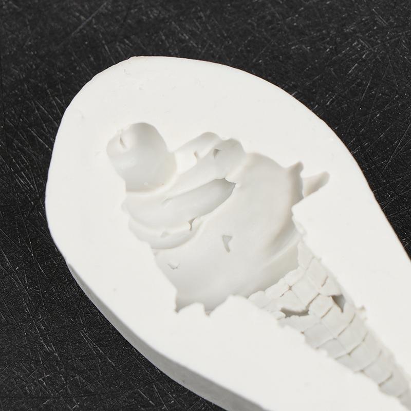 Ice Cream Cone Chocolate Fondant Silicone Mold  Baby Birthday Cake Mold