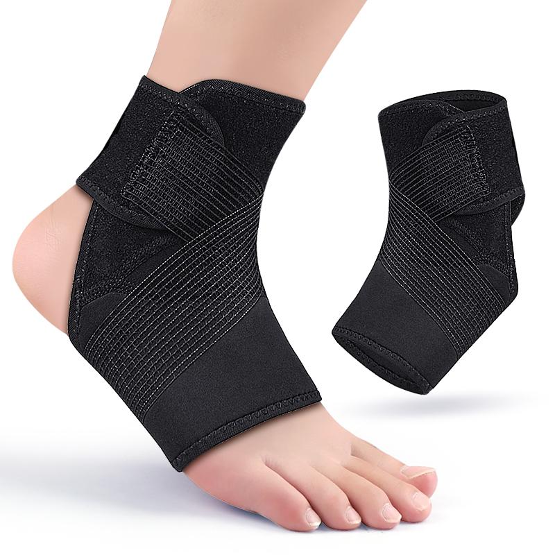Thin Breathable Adjustable Ankle Support Brace Compression Wrap Stabilizing Bandage Football Running Sports
