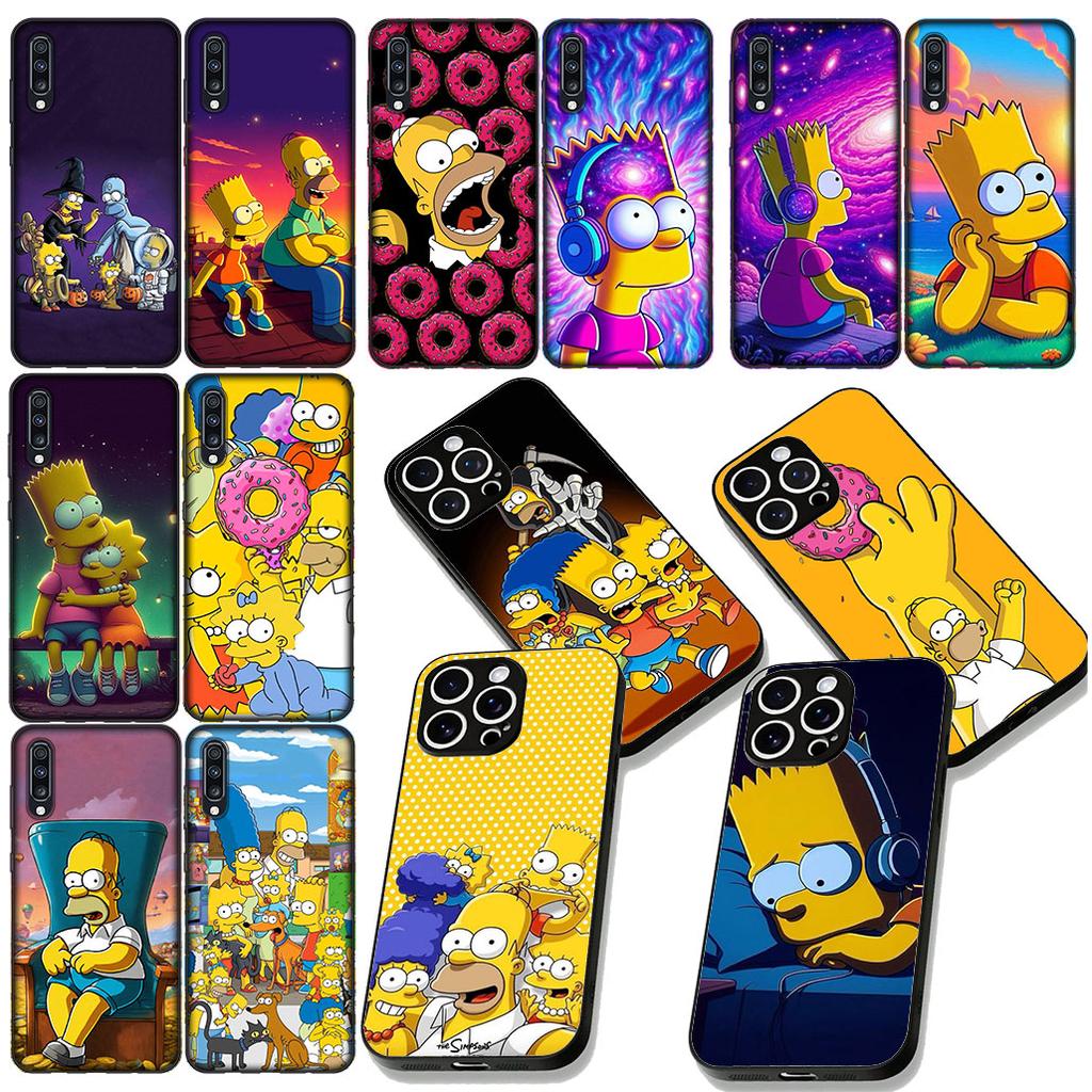 S-Simpsons Comics Bart Phone Case for Apple iPhone 12 13 Mini XS 11 Pro Max 7 8 Plus + XR 8+ X SE 2020 SE3 Protective Cover