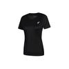 Asics Letter Print Night Running Casual Sports Crew Neck Short Sleeve T-Shirt Women Tops Black 2012C728-001