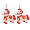 Zodiac Horse Theme Doll Good Luck 2026 Blessings PP Cotton Filling Doll Auspicious Horse Soft Toy Home Decor