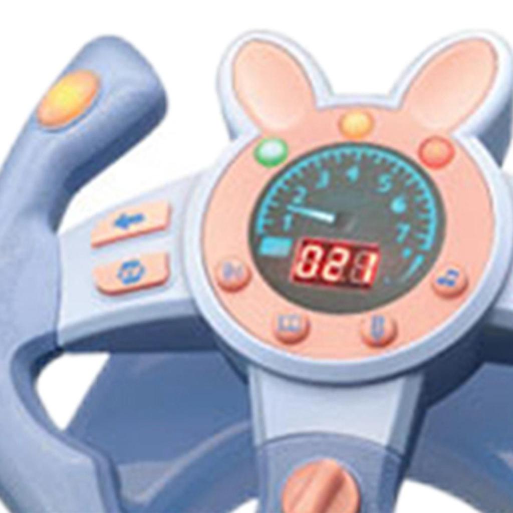 Steering Wheel Toys Car Driving Toy Funny Early Education W/Light Music 