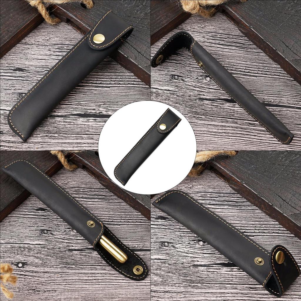 Leather Pencil Pencil Pencil Slim Leather Pen Leather Pencil Pencil Single Pen Case Genuine Leather Pencil Stylish Slim Leather Pen Case Case, Case,