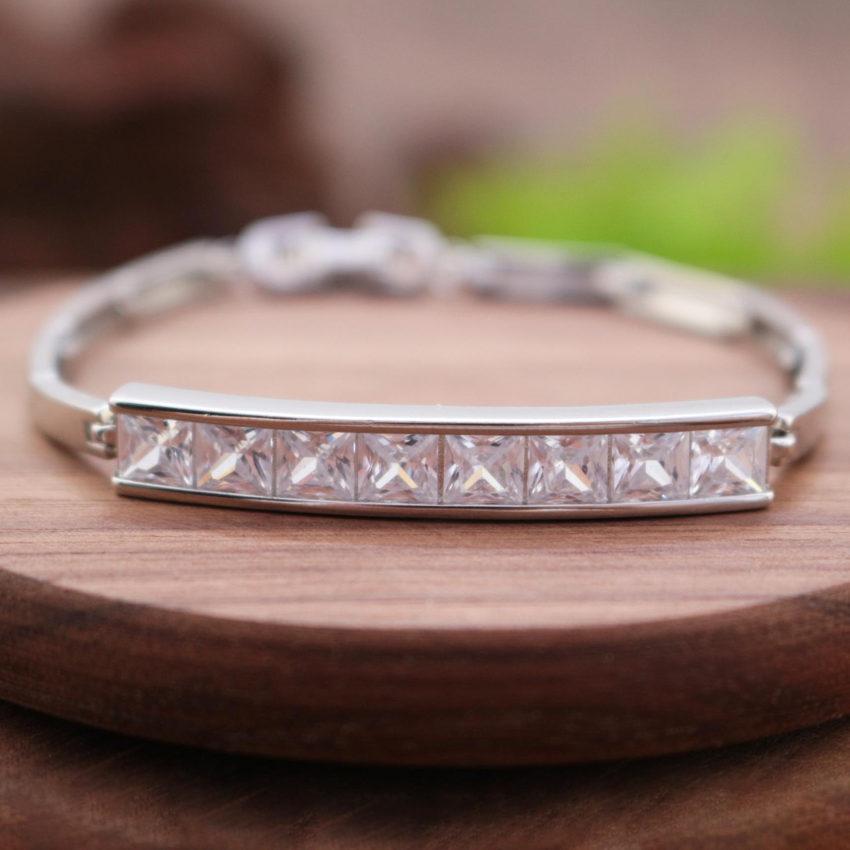 

Браслет с набором радужных бриллиантов, великолепный романтический браслет-подарок на День святого Валентина, Циси