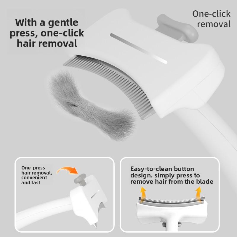 Peigne pour animaux de compagnie pour le toilettage des poils. Peigne pour chien. Peigne d'épilation. Peigne pour démêler les nœuds, enlever les poils morts et lisser les cheveux.
