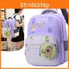 Childrens Oxford Fabric Backpack With Cartoon Capybara Printed For School Use
