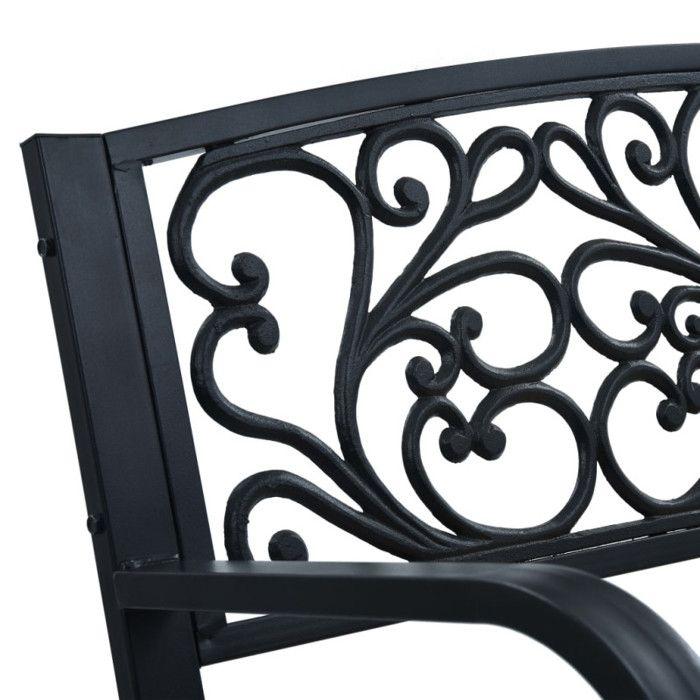 VidaXL Banc de Jardin Banc de Jardin Banc de Terrasse Banc d'Extérieur Banc de Parc Banc de Patio Durable Meuble d'Extérieur 47940
