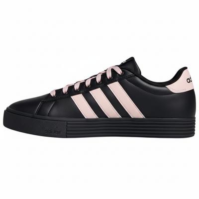 Daily 4.0 Synthetic Leather Low Top Skateboard Shoes Unisex Black Pink KH8004