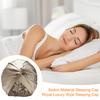 Imitation Silk Women Hat Solid Color Twist Knotted Design Turban Hat Solid Color Sleeping Hat Home Headwear