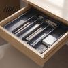 Adjustable Cutlery Tray Plastic Drawer Organizer Tray Kitchen Utensils Storage Box for Restaurant Tableware Flatware Multi-Use Bedroom Bathroom And