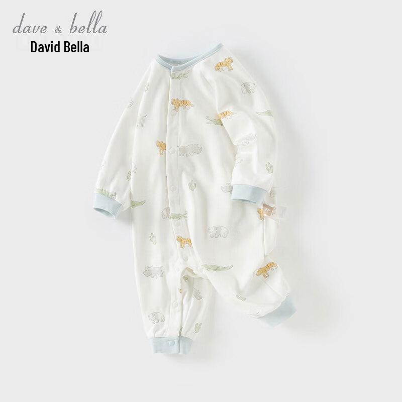 David & Bella Unisex Baby Long Sleeve Romper