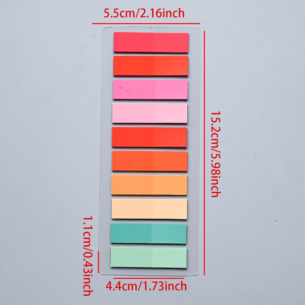 200-4200Pcs Transparent Colorful Index Creative Memo Pads Office School Stationery Self-Adhesive Stickers Sticky Note Pads
