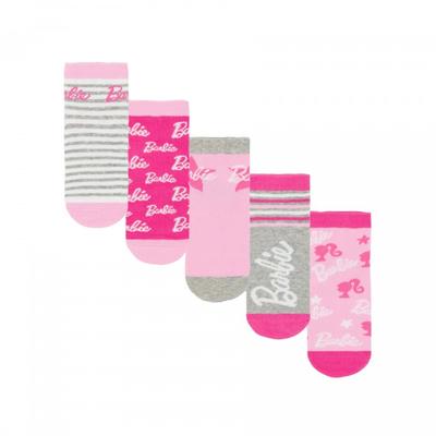 Girls Stripe Logo Star Socks Set (Pack of 5)