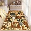 Cowboys Western Culture Rodeo Carpet Yoga Living Room Room Decor Children's Crawling Mat Doormat Area Rug Games Mat