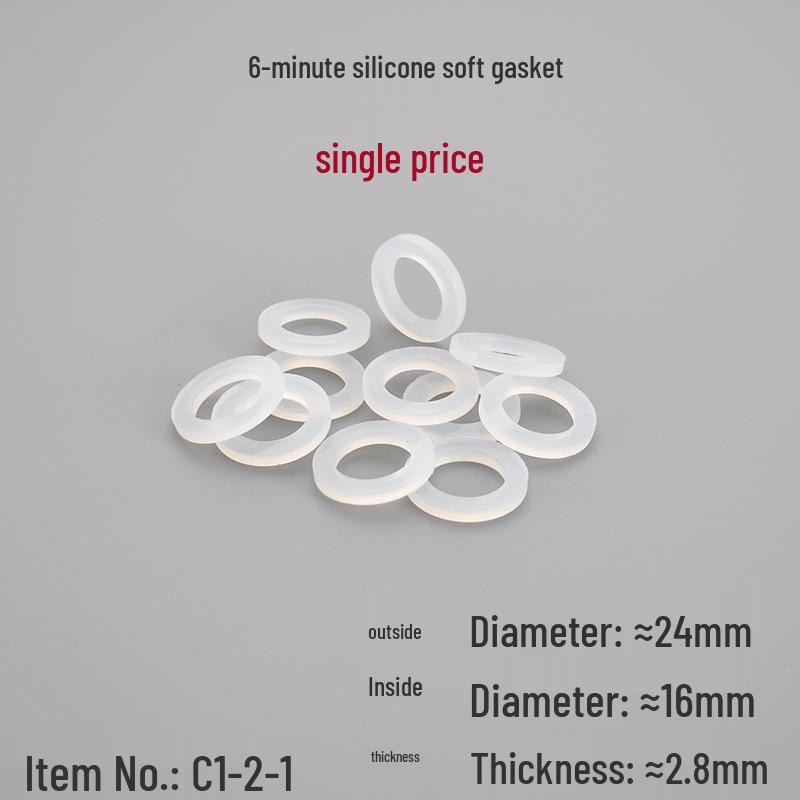 Jeu de Joints Souples en Caoutchouc Silicone et Joints Durs en PTFE - Différentes Tailles Disponibles