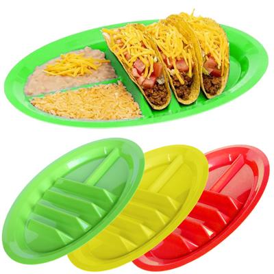 Placă suport pentru tacos Durabilă, ușor de curățat, clătite mexicane, porumb, hot dog, prăjituri, pâine prăjită, tavă cu alimente pentru casă