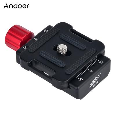 Adattatore per morsetto piastra QR con una vite da 1/4" per piastra QR per Arca-Swiss